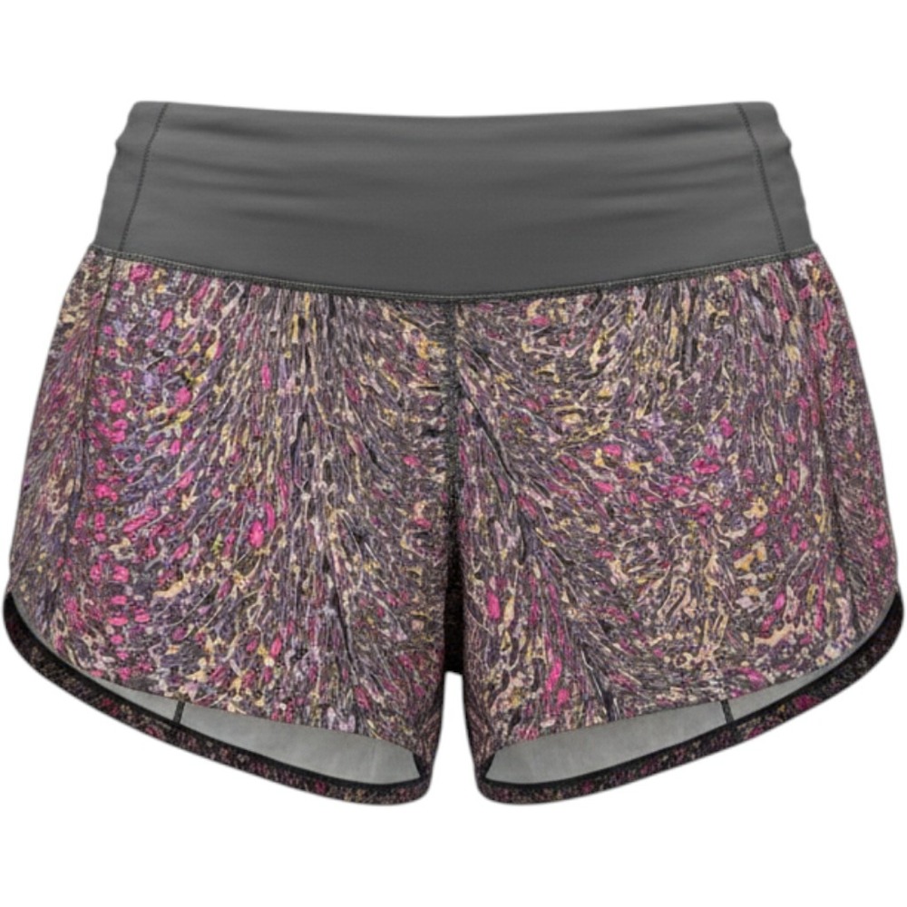 Lululemon Speed Up Low-Rise Lined Short 2.5 Kaleidoscope Pink Multi Size 6